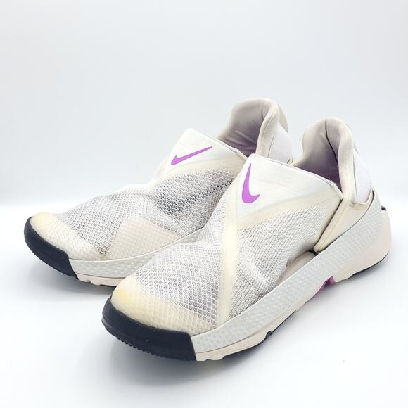 Nike Go Flyease DR5540-104 Off White Purple Easy On women's Size 10.5 - Picture 4 of 9